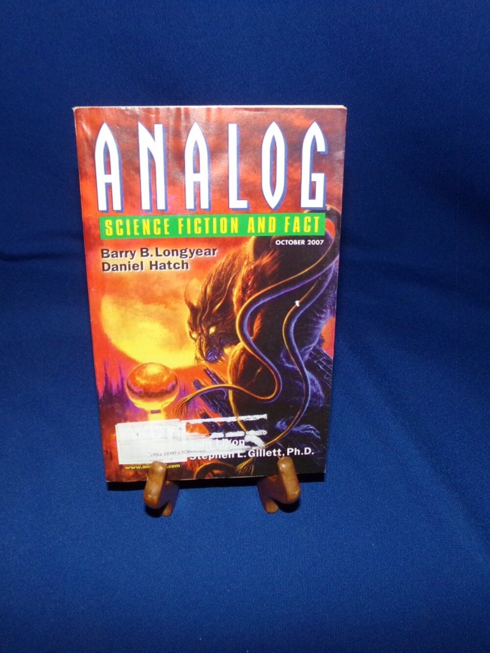 Vintage Analog Magazine: Science Fiction and Fact - October 2007